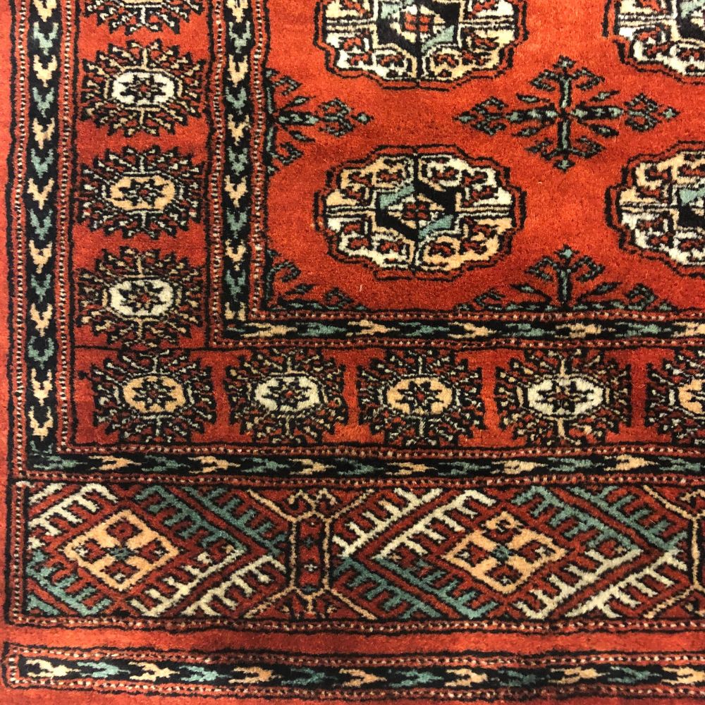 Pakistani Rugs - Bokhara 2'9" x 8'2" - Vintage Rugs - Border