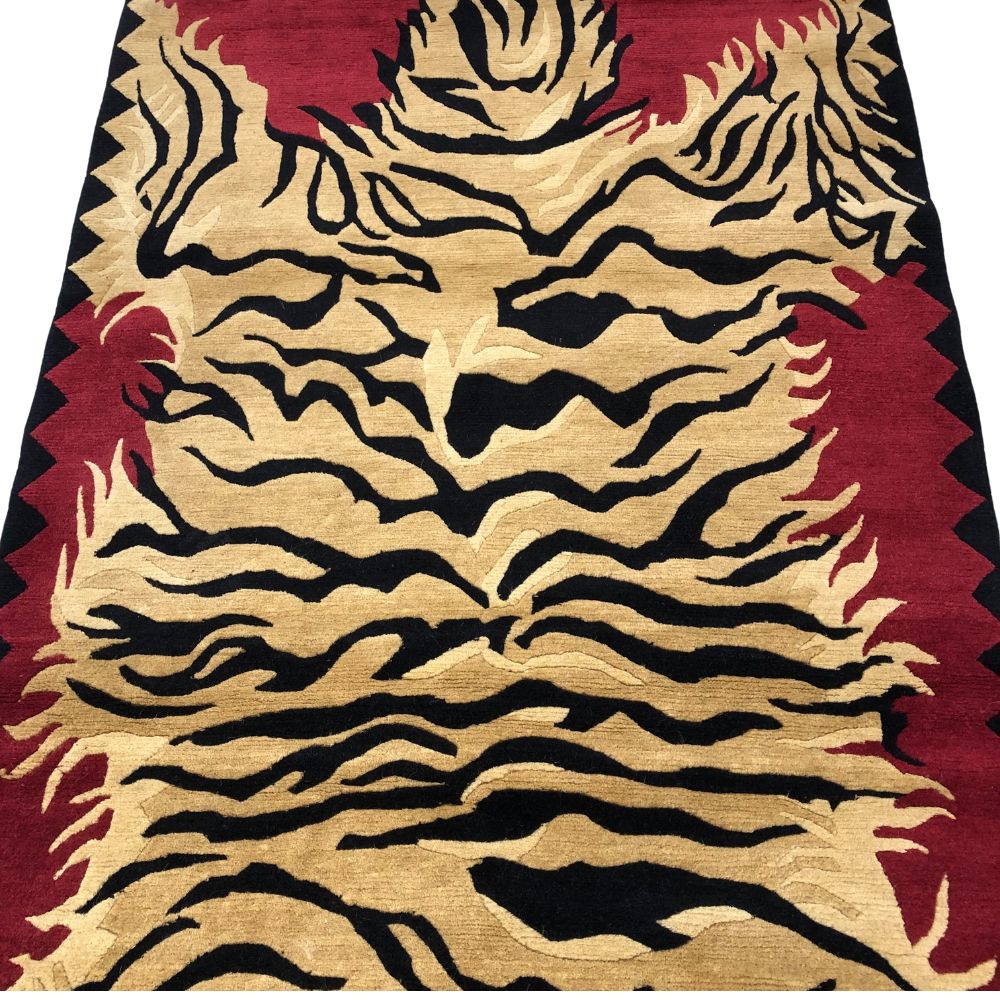 Tibet Rug - Lion Rug 2'11" x 5'10" | Vintage Rug