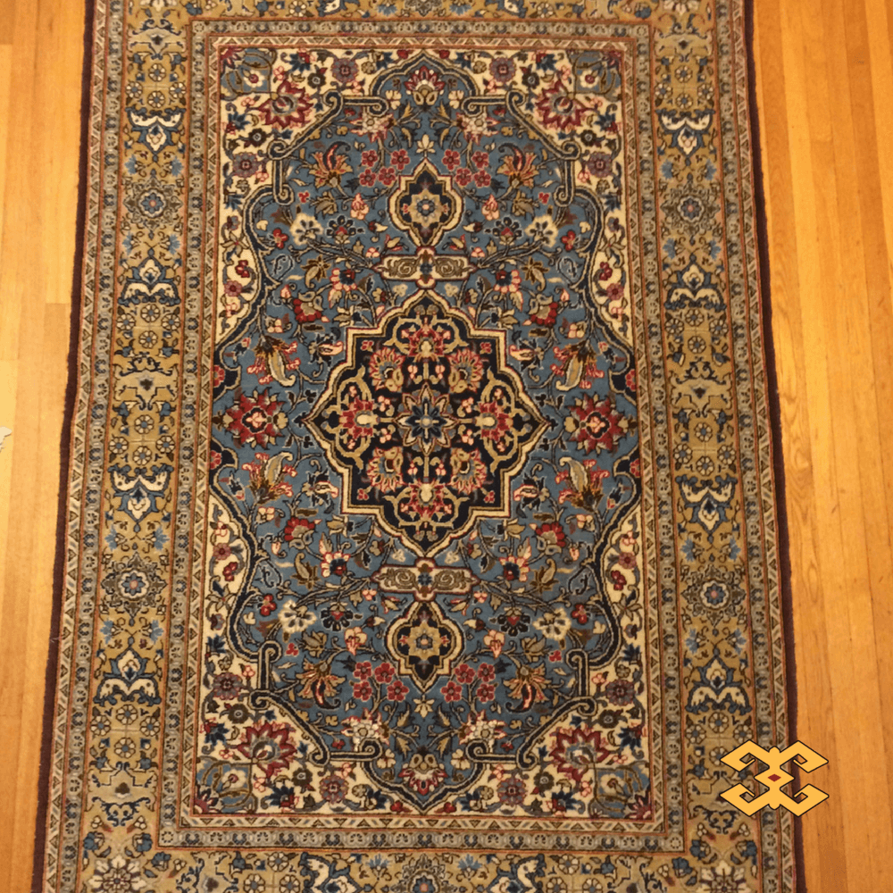 Persian Rug Qum Wool & Silk Vintage Rugs Toronto