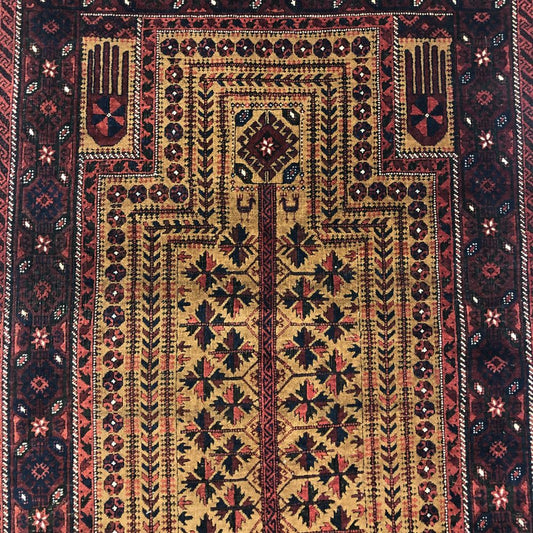 Afghan Rugs - Belouchi 3'1"x 6'1" - Vintage Rugs - Field - Oriental Rug Exchange - Rug Sore - Toronto