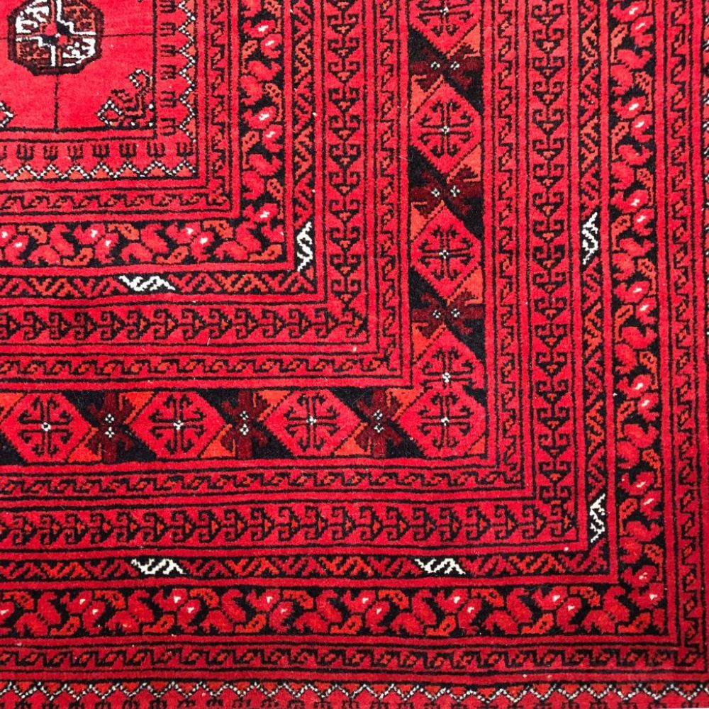 Afghanistan Rug - Turkman 6'9" x 10'1" | Vintage Rug