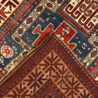 Caucasian Rug - Kazak 4'1" x 6'11" - Antique Rugs 