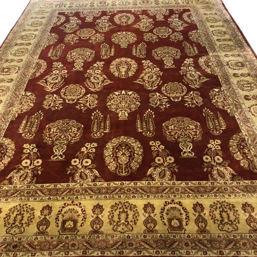 Indian Rugs - Sarouk 8'11" x 12' - Handmade Rugs