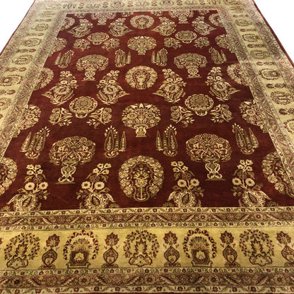 Indian Rugs - Sarouk 8'11" x 12' - Handmade Rugs