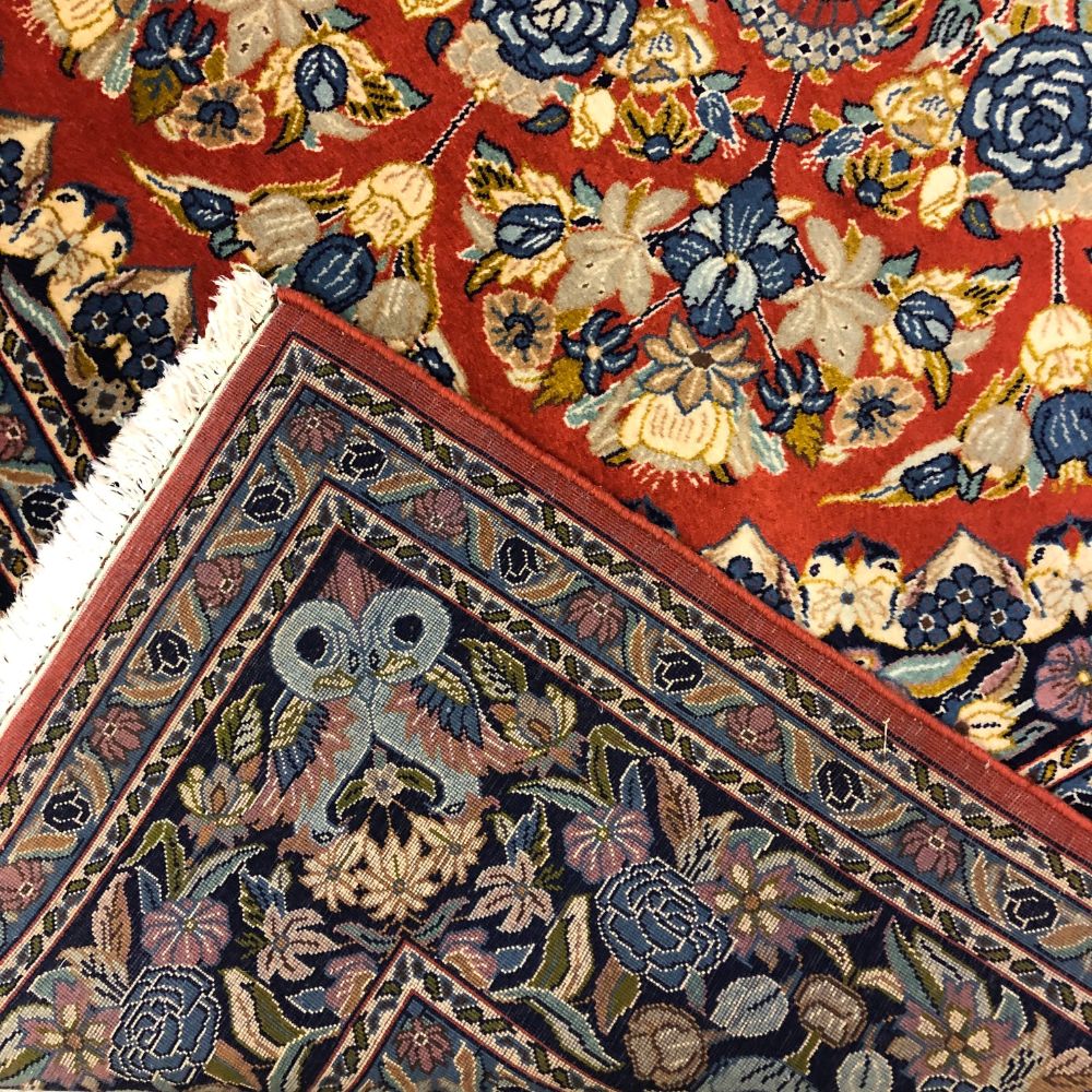 Persian Rugs - Sarouk Persian Rugs  - 8' x 8'4" - Vintage Rugs - Persian Rugs from Iran - Oriental Rug Exchange