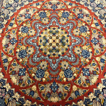 Persian Rugs - Sarouk Persian Rugs  - 8' x 8'4" - Vintage Rugs - Persian Rugs from Iran - Oriental Rug Exchange