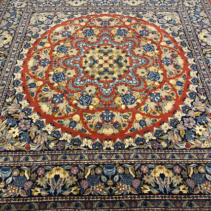 Persian Rugs - Sarouk Persian Rugs  - 8' x 8'4" - Vintage Rugs - Persian Rugs from Iran - Oriental Rug Exchange