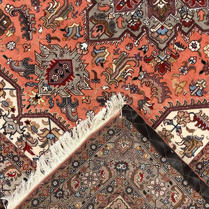 Persian Rug - Tabriz Wool and Silk 5'x 6'7