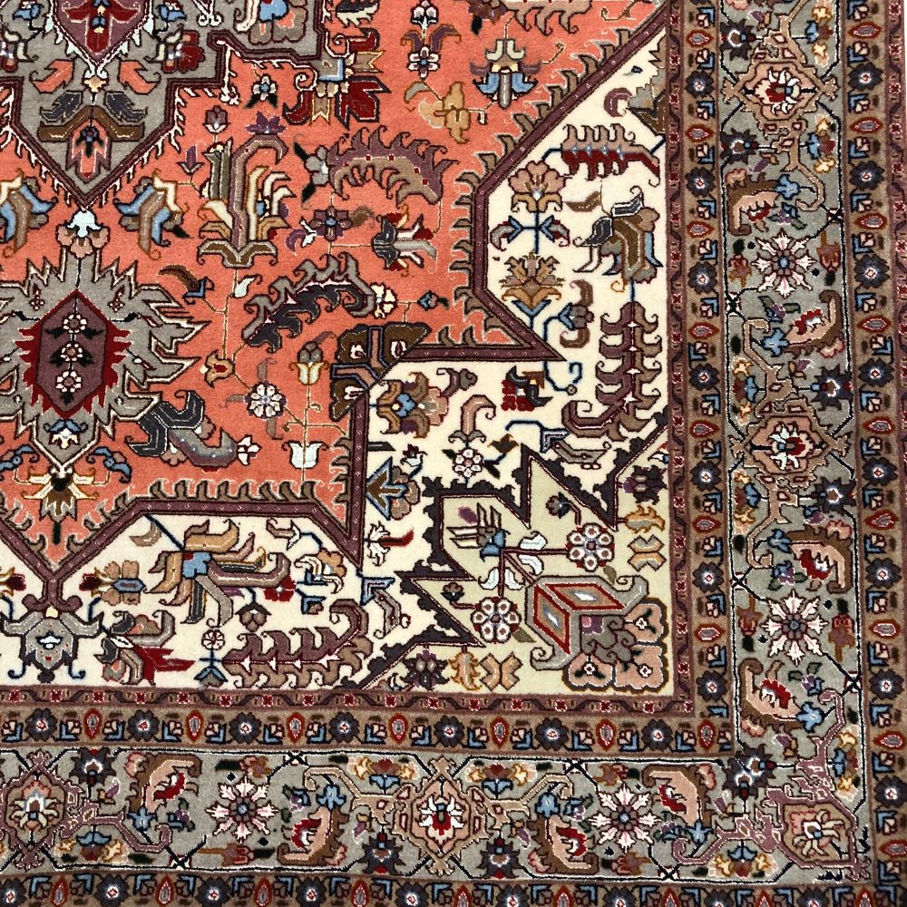Persian Rug - Tabriz Wool and Silk 5'x 6'7