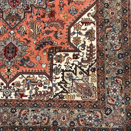 Persian Rug - Tabriz Wool and Silk 5'x 6'7