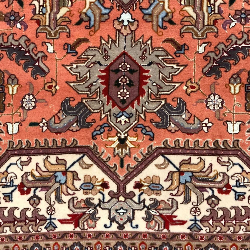 Persian Rug - Tabriz Wool and Silk 5'x 6'7