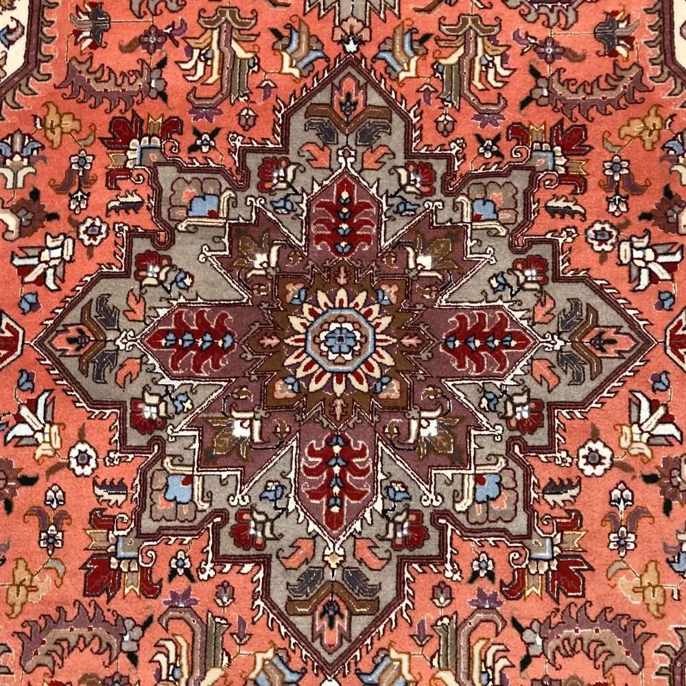 Persian Rug - Tabriz Wool and Silk 5'x 6'7