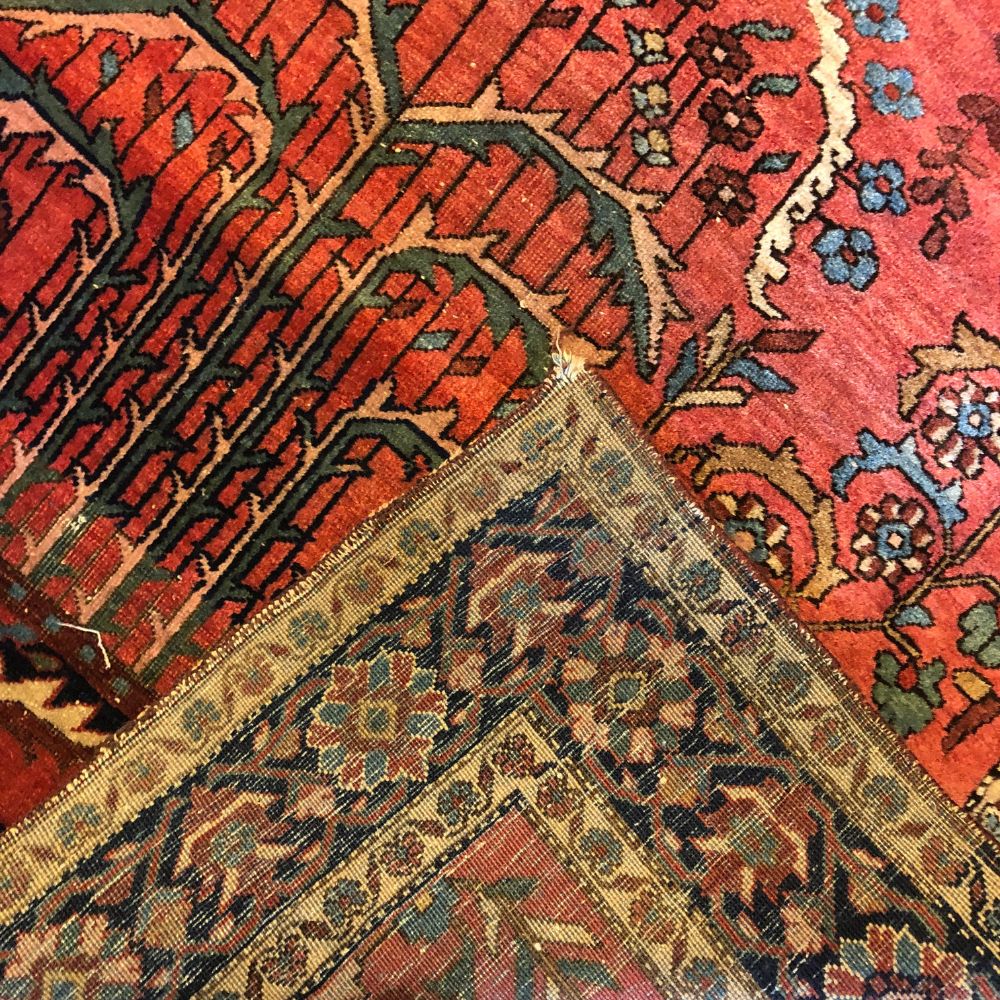 Persian Rug - Sarouk 4'4" x 6'8" | Antique Persian Rug - Back