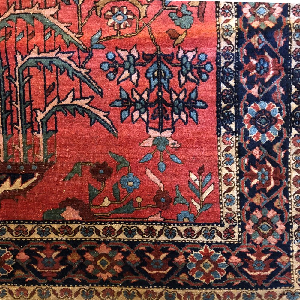 Persian Rug - Sarouk 4'4" x 6'8" | Antique Persian Rug - Corner