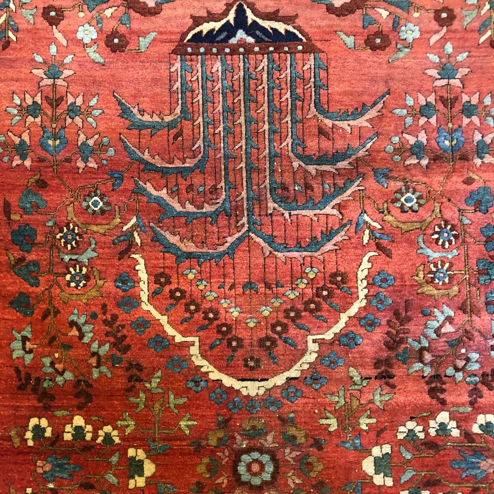 Persian Rug - Sarouk 4'4" x 6'8" | Antique Persian Rug - Medallion