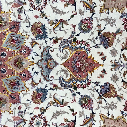 Persian Rug - Tabriz Wool and Silk 6'9"x 9'10"  - Vintage Rug