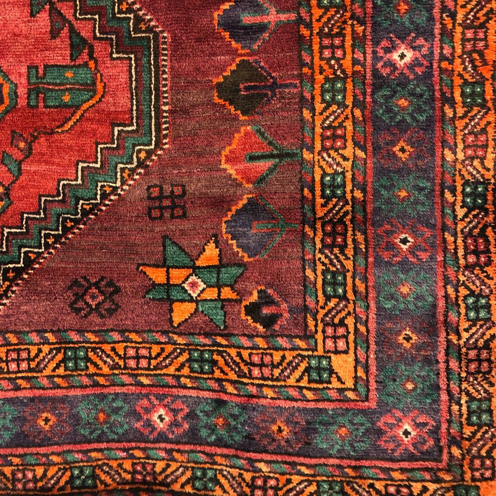 Persian Rugs - Hamadan 5'3"x 9'10" - Vintage Rugs - Handmade Rugs - Runner Rugs-Oriental Rug Exchange