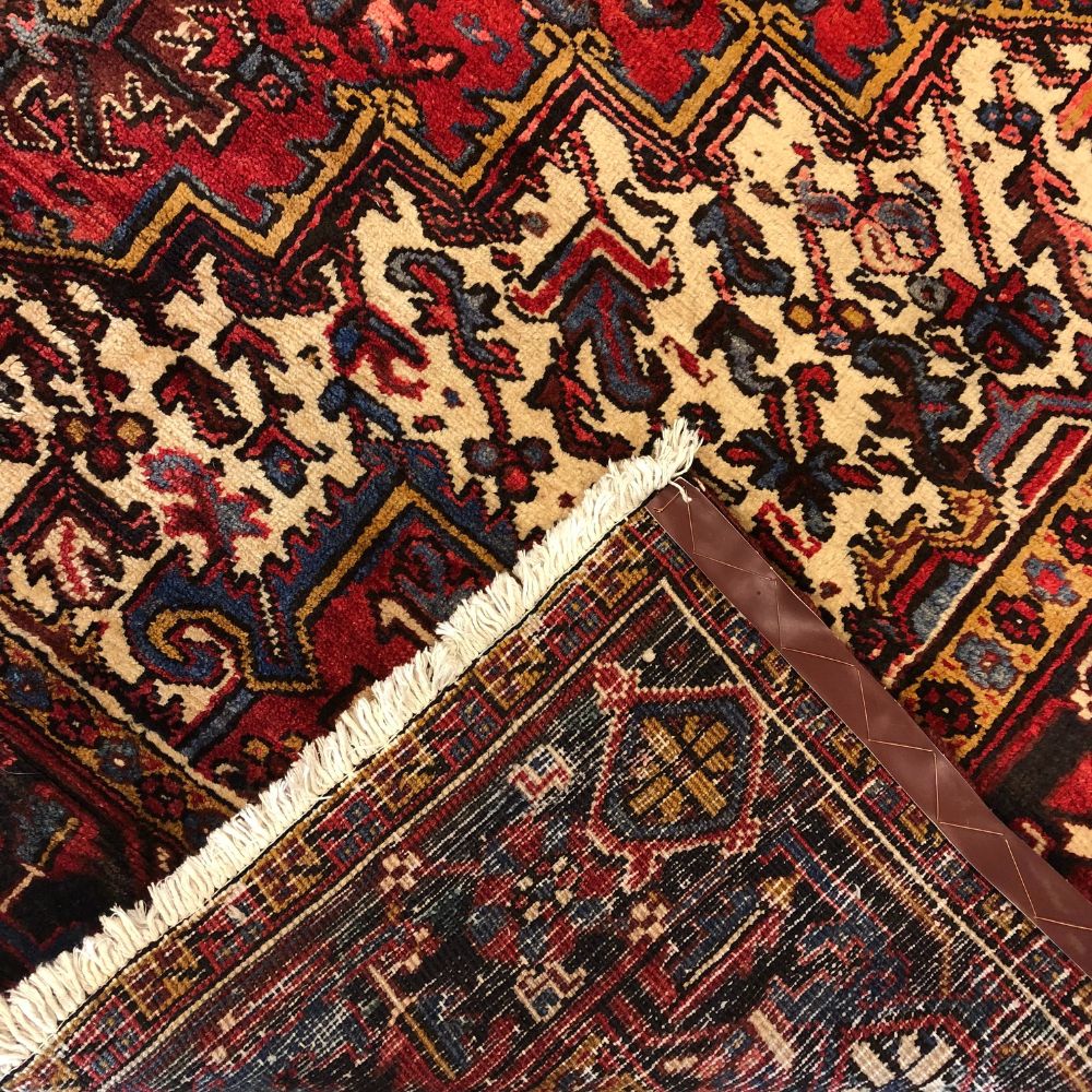 Persian Rug - Heriz 7'6" x 9'10" - Handmade Rugs- Vintage Rugs - Oriental Rug Exchange