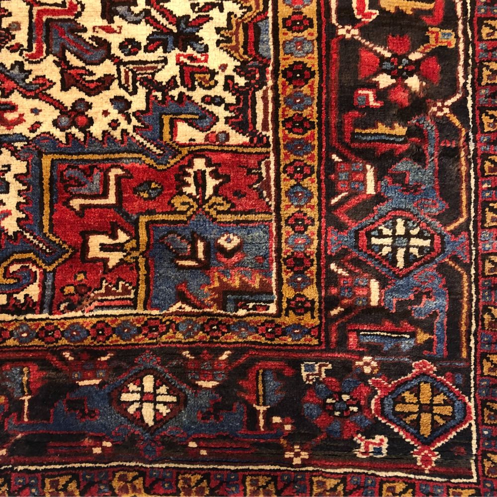 Persian Rug - Heriz 7'6" x 9'10" - Handmade Rugs- Vintage Rugs - Oriental Rug Exchange