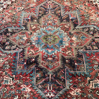 Persian Rugs - Heriz 8'10" x 12'3" - Handmade Rugs - Vintage Rugs 