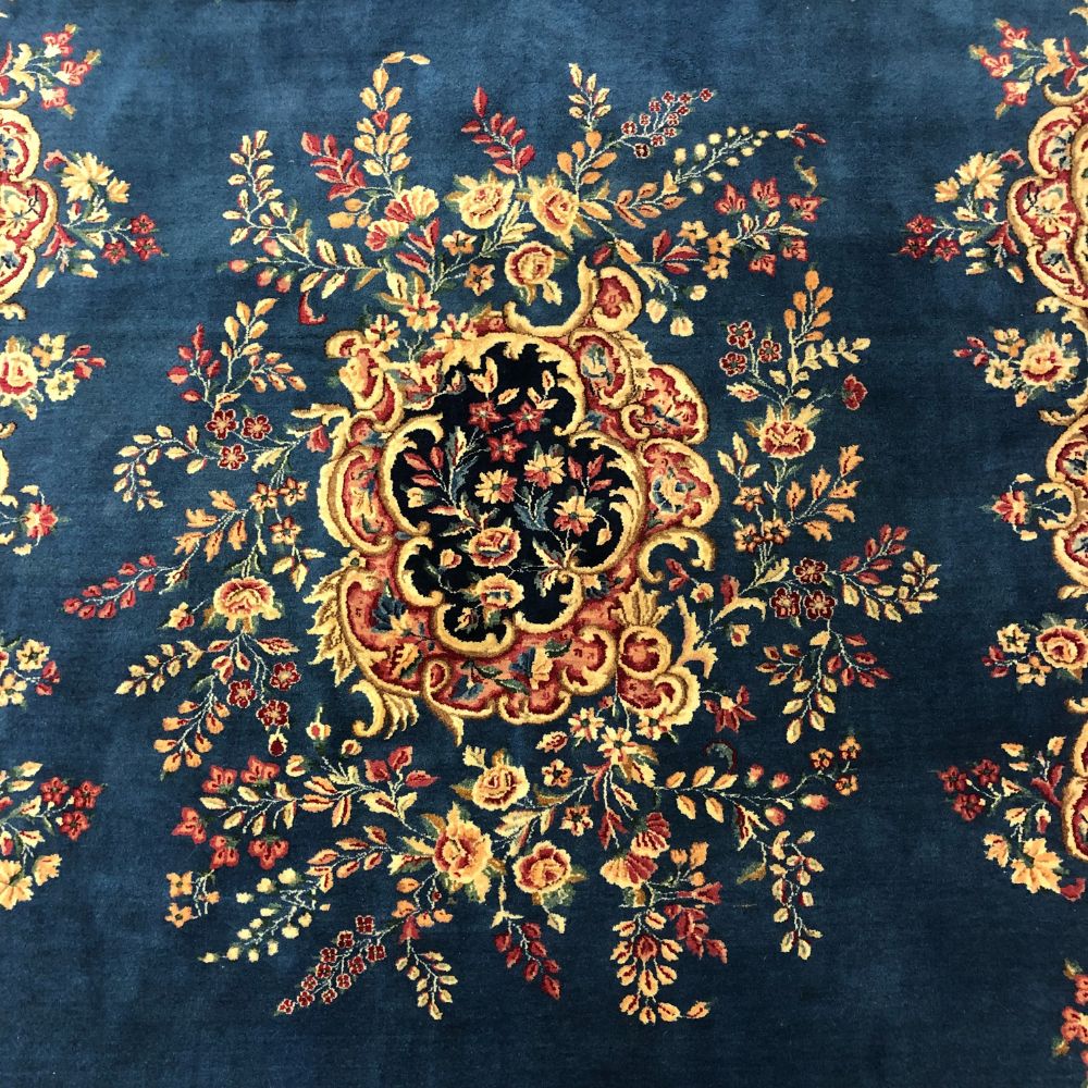 Persian Rugs - Kerman 8’1" x 10’10" -Vintage Rugs - Oriental Rug Exchange - Medallion