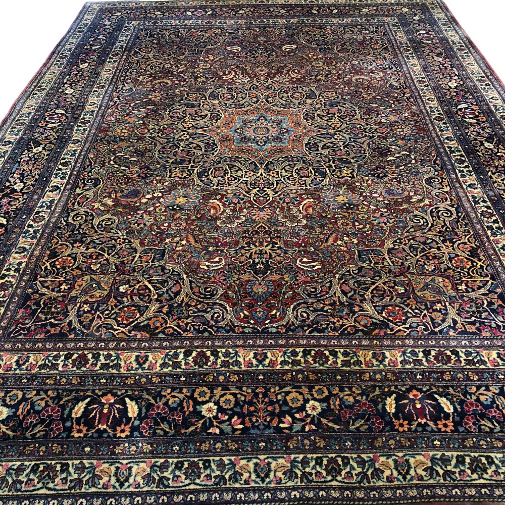 Persian Rugs -  Mashad Dorasht 9'9" x 13'8" - Handmade Rugs - Antique Rugs - Oriental Rug Exchange