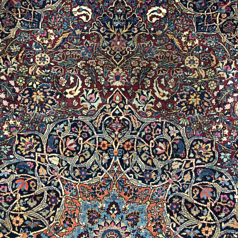 Persian Rugs -  Mashad Dorasht 9'9" x 13'8" - Handmade Rugs - Antique Rugs - Oriental Rug Exchange