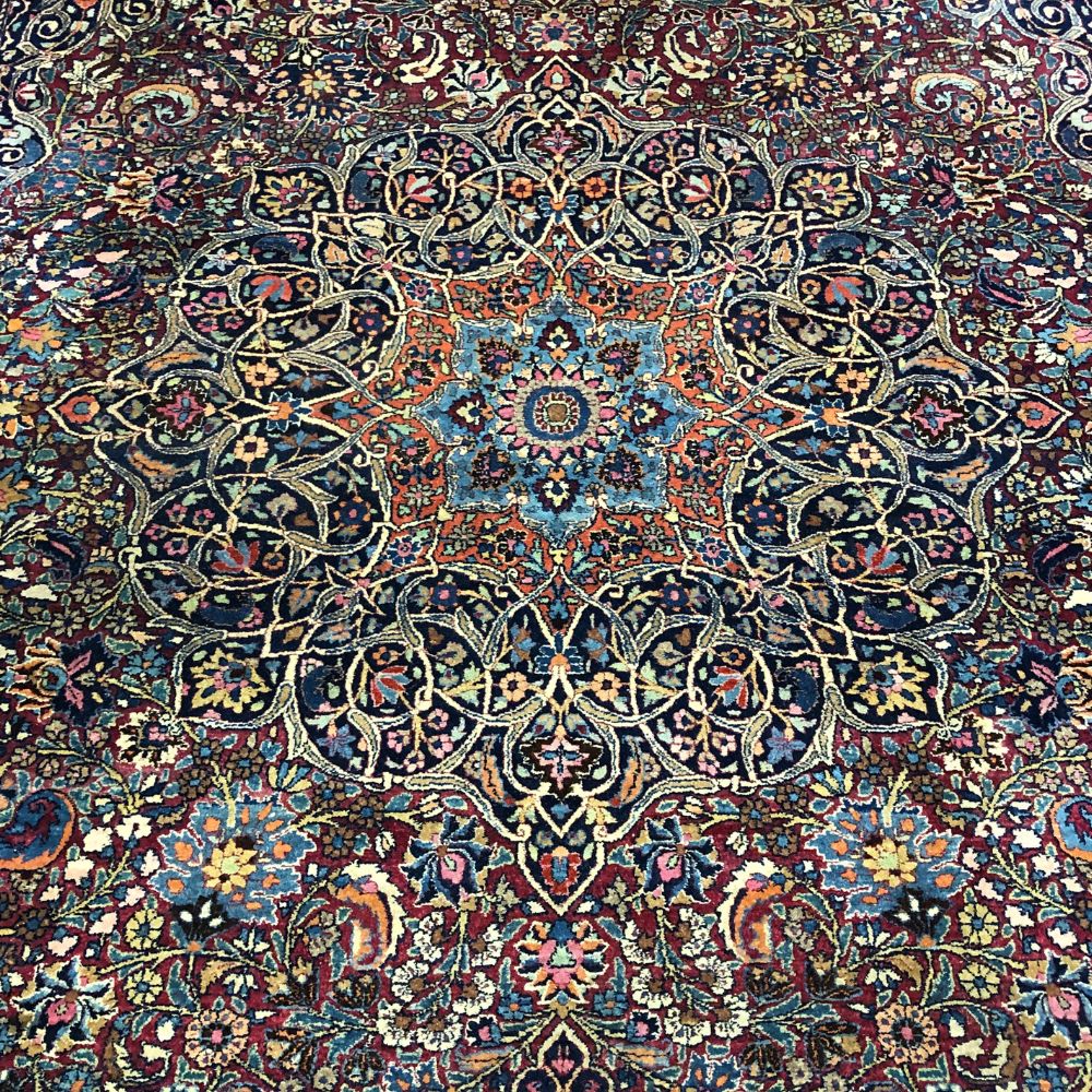 Persian Rugs -  Mashad Dorasht 9'9" x 13'8" - Handmade Rugs - Antique Rugs - Oriental Rug Exchange