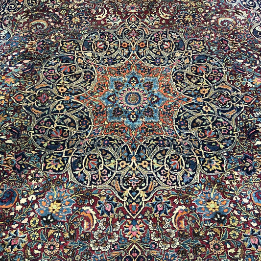 Persian Rugs -  Mashad Dorasht 9'9" x 13'8" - Handmade Rugs - Antique Rugs - Oriental Rug Exchange
