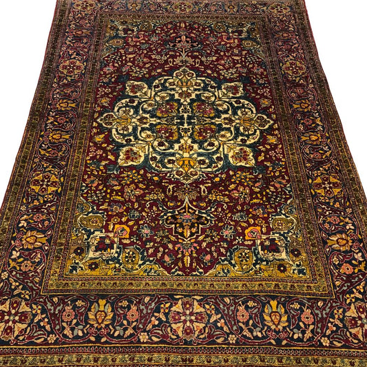 Persian Rug - Tabriz 4'7"x 6'10" - Antique Rugs - Persian Rug Carpet - Tabriz Carpet - Oriental Rug Exchange 