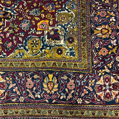 Persian Rug - Tabriz 4'7"x 6'10" - Antique Rugs - Persian Rug Carpet - Tabriz Carpet - Oriental Rug Exchange 