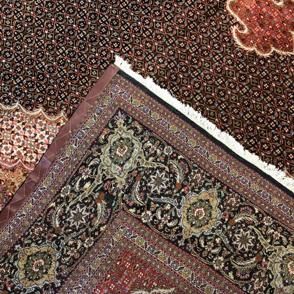 Persian Rugs - Tabriz Wool & Silk 9'8" x 13'3" - Vintage Rugs - Back - Oriental Rug Exchange - Tabriz Carpet