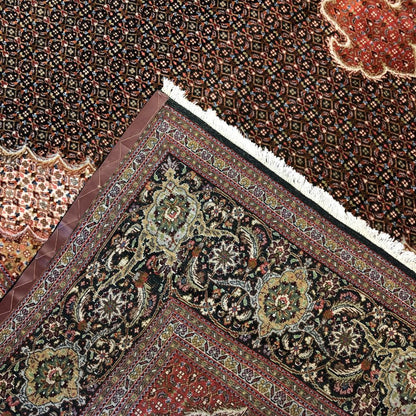 Persian Rugs - Tabriz Wool & Silk 9'8" x 13'3" - Vintage Rugs - Back - Oriental Rug Exchange - Tabriz Carpet