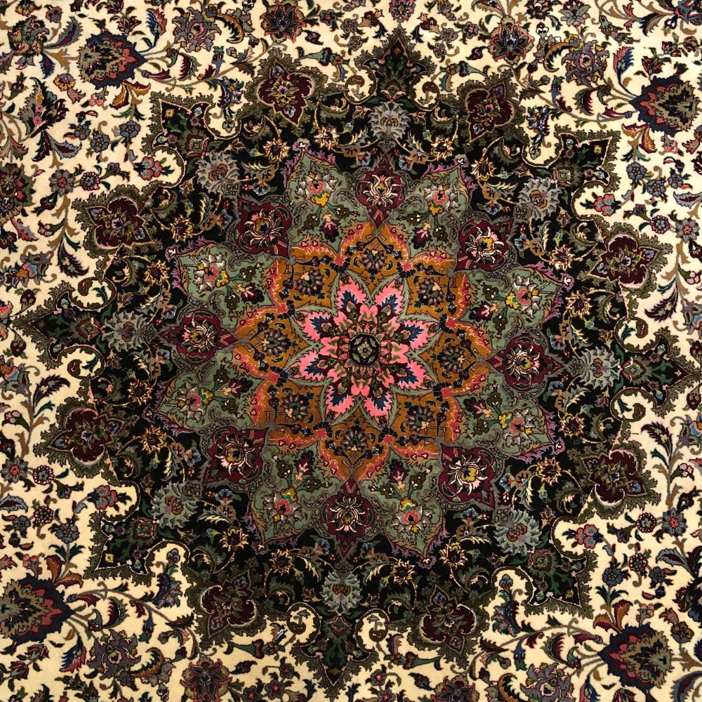 Persian Rugs - Tabriz 9'9"x13'1" - Vintage Rugs - Oriental Rug Exchange - Medallion