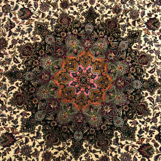 Persian Rugs - Tabriz 9'9"x13'1" - Vintage Rugs - Oriental Rug Exchange - Medallion