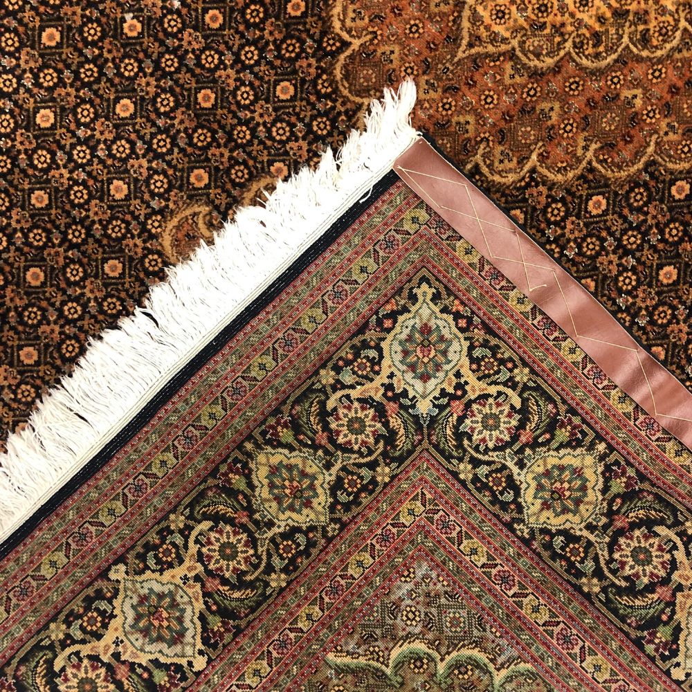 Persian Rug - Tabriz Wool & Silk 4’1" x 6’10" - Back - Vintage Rugs - Oriental Rug Exchange - Tabriz Carpet