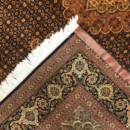 Persian Rug - Tabriz Wool & Silk 4’1" x 6’10" - Back - Vintage Rugs - Oriental Rug Exchange - Tabriz Carpet